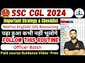 Ssc cgl 2024 strategy right way to cover syllabus  revision paid guidance free 