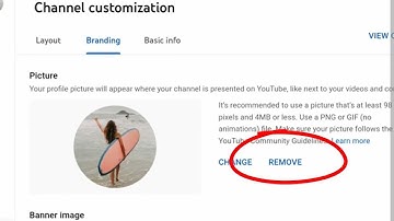 How to remove YouTube profile picture