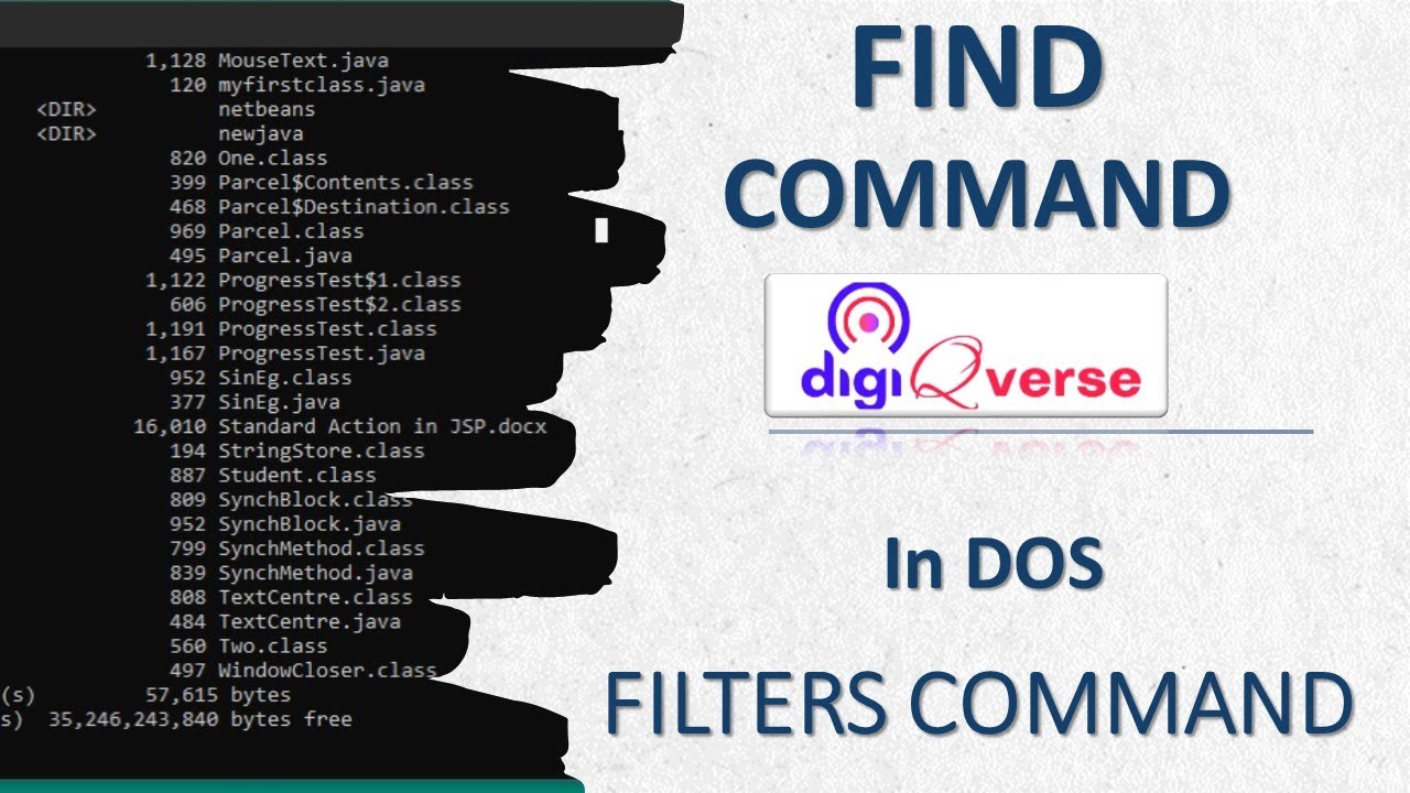 FIND COMMAND in FILTERSDOS - YouTube