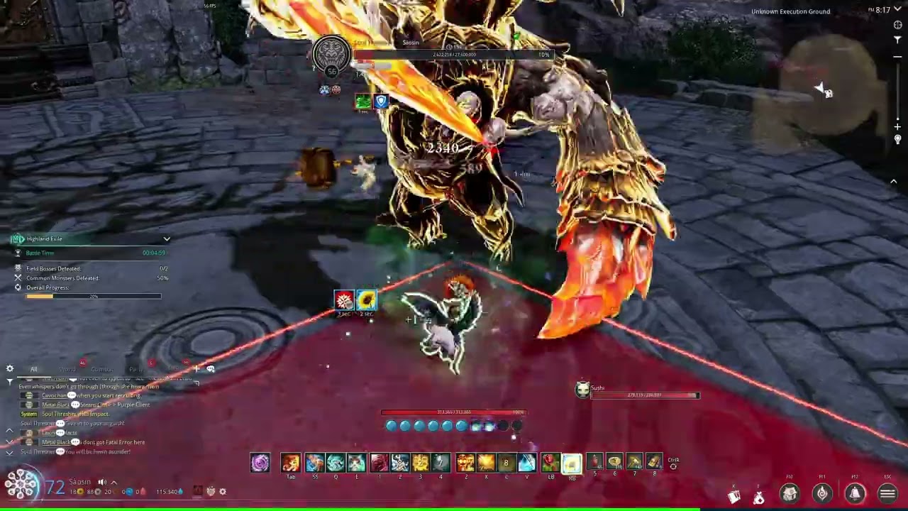 BnS Neo Lv72 Summoner Solo Highland Exile