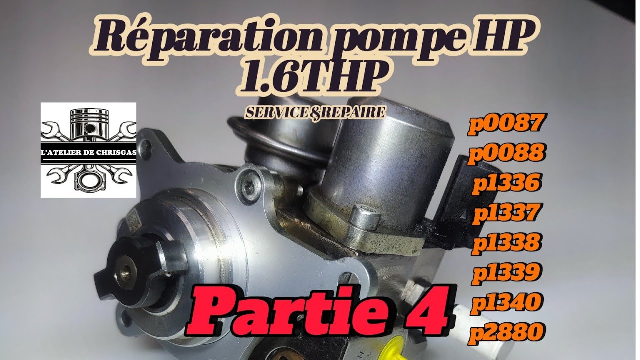 Partie 4 Pompe HP 1.6Thp Remontage Purge d'essence