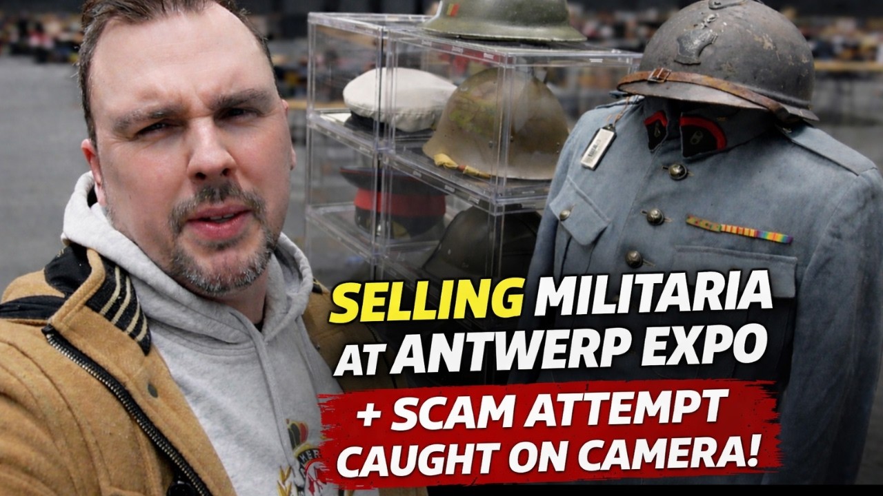 Selling Militaria at Antwerp Expo (SCAM Attempt Caught on Camera!)