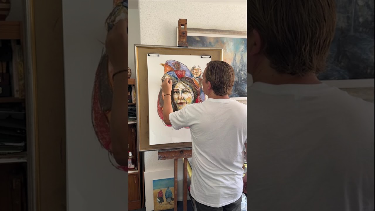 Imagination and mind #timelapseart #art #portraitart