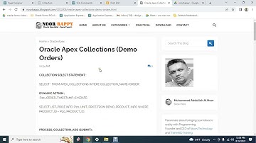 Oracle Apex : How to use Collections In Oracle Apex