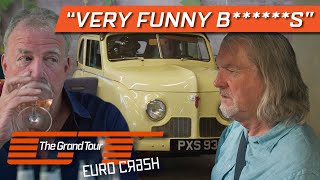 Hammond and Clarkson Prank James May By Hiding His Car in a Restaurant!? | The Grand Tour: Eurocrash