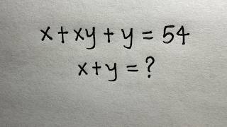 Nice Algebra Problem | Math Olympiad Mathematics | You should be able to solve this