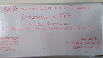 IOT Based Tollbooth Management System