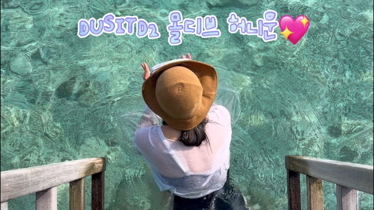 [쀼EP.2] 허니문 | 두짓D2 몰디브 신상리조트🩵| 선셋 돌핀 크루즈🐬