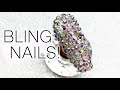 How To Full Bling Nail | Nail Crystals | Gems And Rhinestones