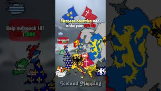 European countries map in the year 1111 AD #mapping #europe #history #map #geography #mapper
