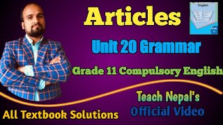 Unit 20 Grammar: Articles/Grade 11 Compulsory English