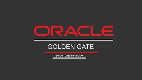 OGG Installation GettingStarted