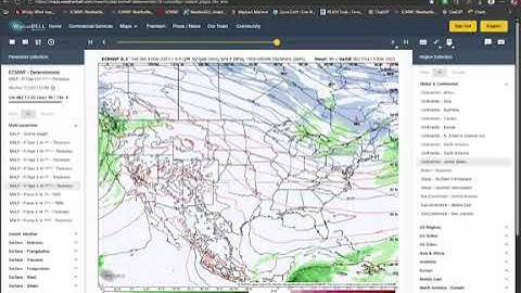 Pressure pattern and jet stream (contiued from today