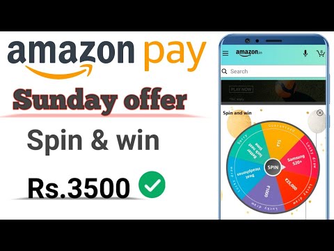 Amazon pay sunday offer| Amazon spin & win| Amazon send money offer ...