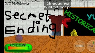 Baldi's Basics Classic Remastered Android Port Classic Style - Secret Ending (Episode4)