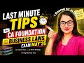 How did I score 67 in CA Foundation law? CA Foundation Business Laws Exam May’26 Last Minute Tips!!