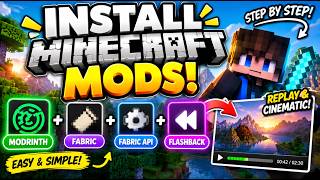 How to Install Minecraft Mods Using Modrinth (2026) | Fabric API + Flashback Tutorial