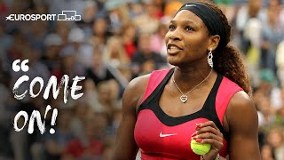 Serena Williams' early 'come on' shout' at the 2011 US Open Final | Eurosport Tennis