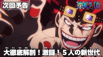 ONE PIECE 予告「大徹底解剖！激闘！５人の新世代」