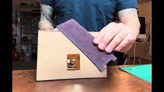 Stitching the edge of a Panel to my Latest Leather Case