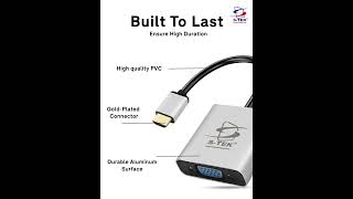 S-TEK HDMI TO VGA ADAPTER #adapter #gaming #4k  #carbatterycharger #automobile #electronicscare