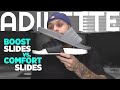 ADIDAS ADILETTE COMFORT SLIDES VS ADILETTE BOOST SLIDES