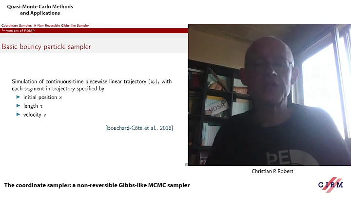 Christian P. Robert: The coordinate sampler: a non-reversible Gibbs-like MCMC sampler