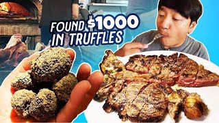 Eating ENTIRE FLORENTINE STEAK & Finding $1,000 of Truffle in Tuscany