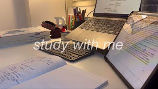 Study with me || 1hr || Italian med student || no music || real background noise