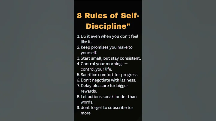 8 Rules of Self Discipline #foryou  #explorepage #viral#shorts  #trending #motivation #viralreels