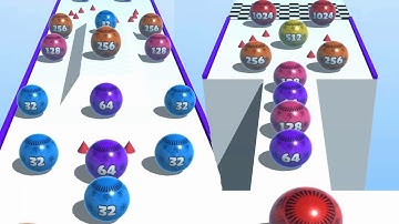 Ball Merge 2048 ! Ball Run Game All Levels Gameplay (74-78) android, iOS by@VDSGameplays