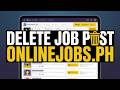 OnlineJobs.ph Employer Guide: How to Delete or Close a Job Post