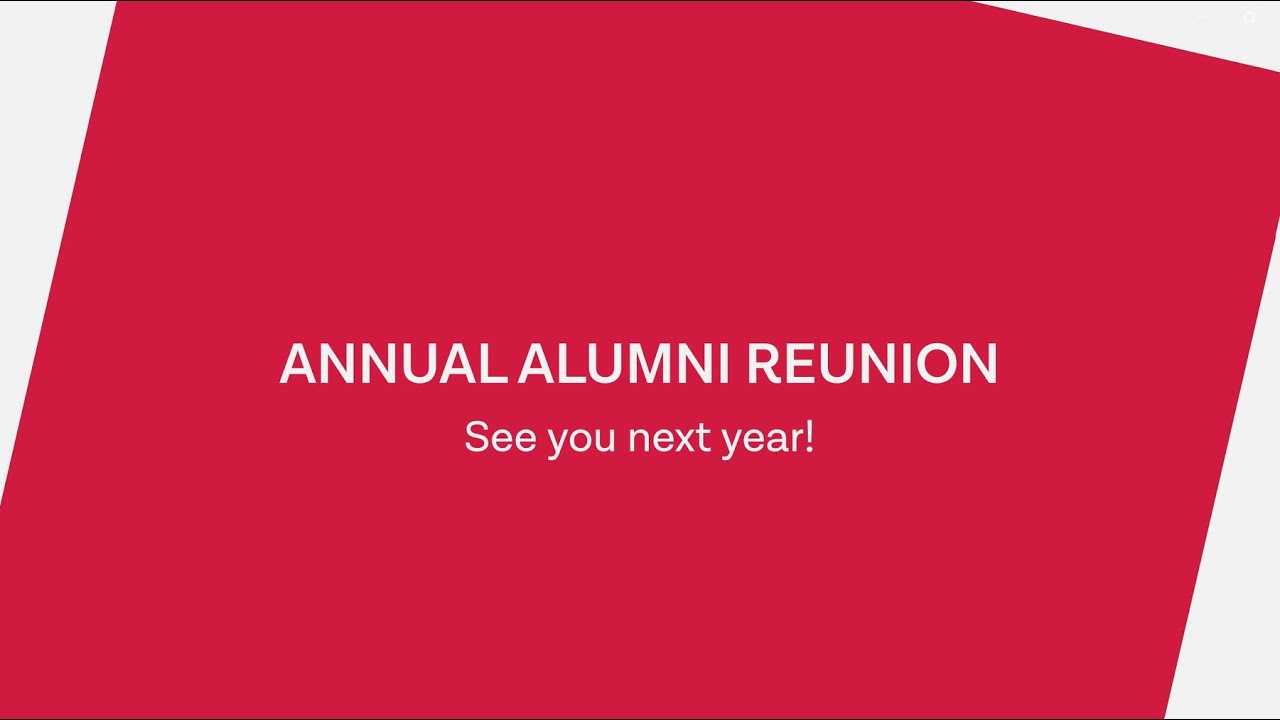 Annual Alumni Reunion 2024 - Meet our alumni speakers - YouTube