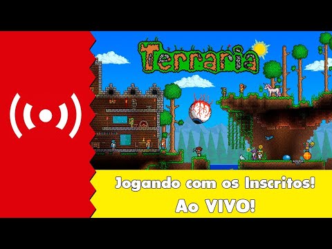 Terraria ao vivo Jogando com Amigos e Inscritos, venha se divertir, TERRARIA STEAM