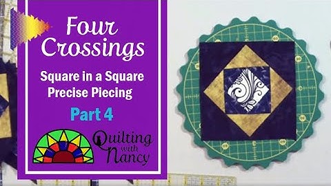 Precise Piece Square in a Square Block - Four Crossings: Part 4