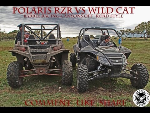 Polaris RZR XP 900 VS Arctic Cat WildCat 1000: Barrel Racing Canyons Off-Road Style