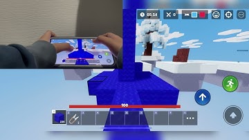 Jitter Clicking On Mobile lol (ROBLOX Bedwars)
