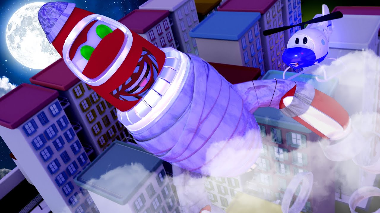 Rocky o FOGUETE é uma MÚMIA!  - Oficina de Pintura do Tom 🎨 Desenhos animados para crianças