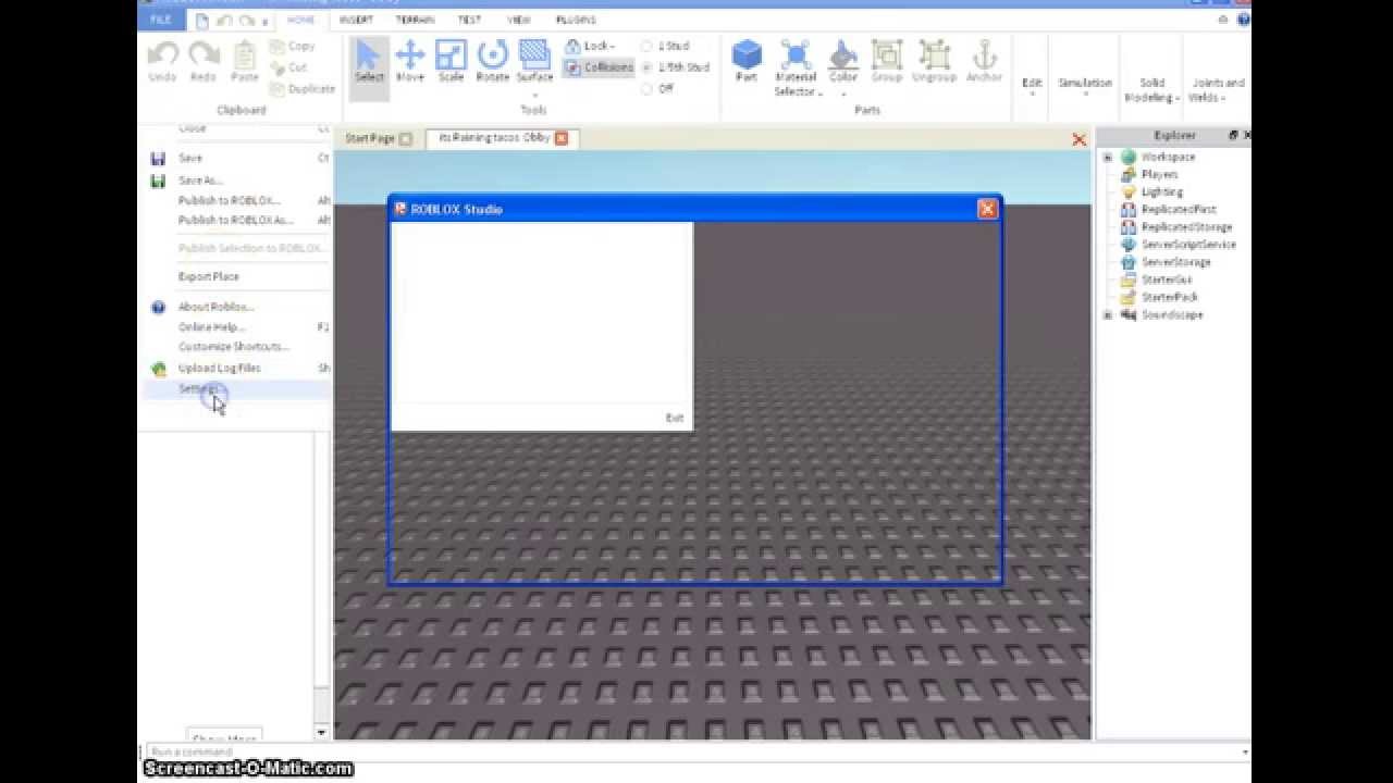 Old Roblox Studio