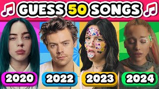 GUESS THE SONG: From 2020 to 2024  | Music Quiz Challenge