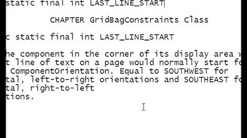 Java Programming Tutorial -GridBagConstraints-25- public static final int LAST_LINE_START
