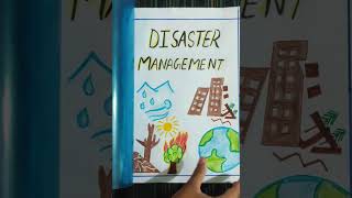 Disaster Management Project File  Class 9th Social Science 