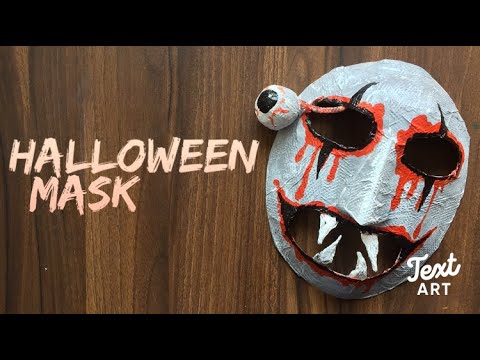 Halloween mask/ how to make a 3D Halloween mask/Scary Halloween Mask - YouTube