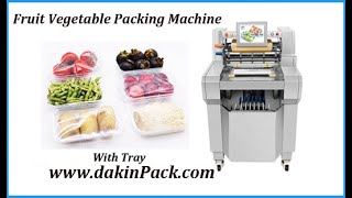 Semi automatic fruit and vegetable cling film packaging machine
