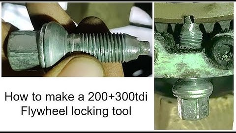 Defender 200+300tdi - Making a flywheel locking tool from for a timing belt change