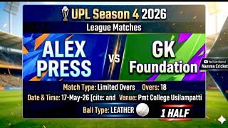 💥🏏😱ALEX PRESS VS GK FOUNDATION 1 HALF #nammacricket #ulloorcricket  #vairalvideo #cricket #shorts 💯