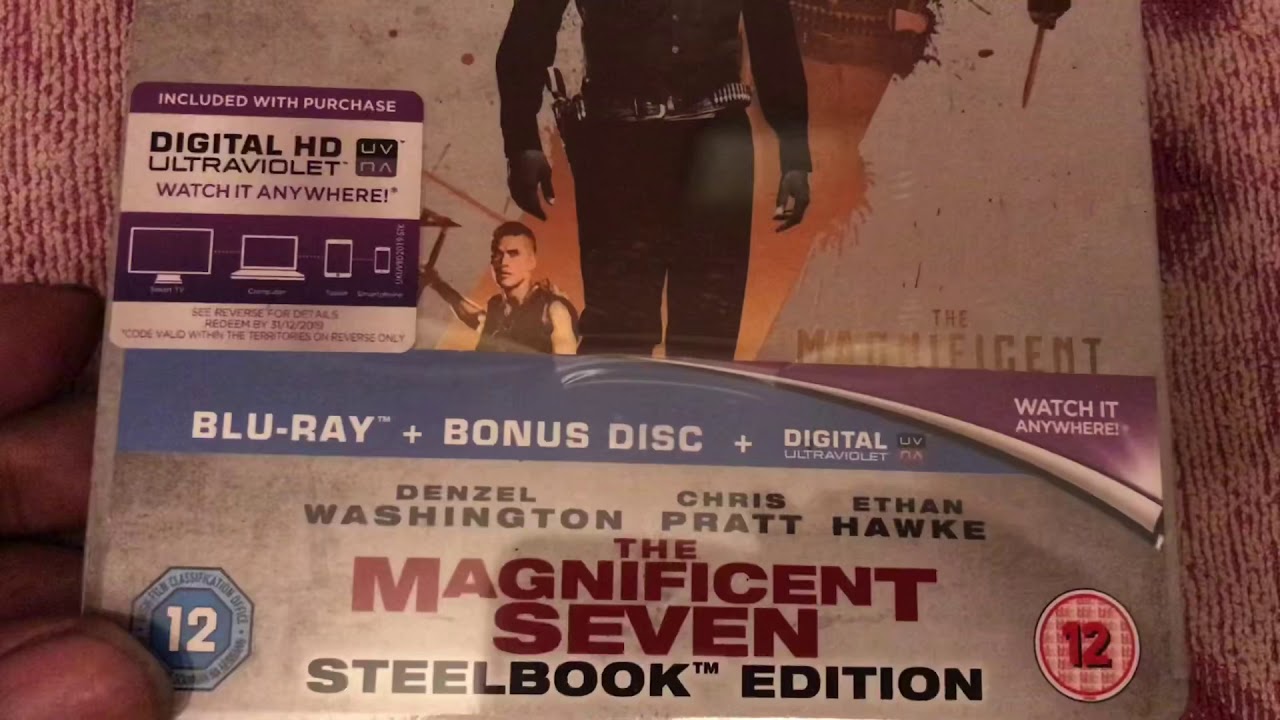 The Magnificent Seven Blu Ray Steel Book Unboxing