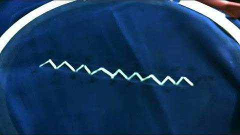 Embroidery Stitches | Tutorial | DIY | Learn how to make  Stitch No 4 - ZigZag stitch by hand