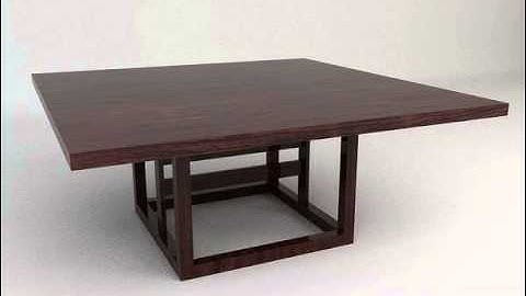dining table 3D model from CGTrader.com