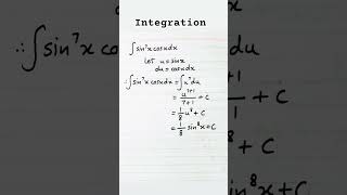 Integral Of Sin7 X Cos X Integration Of Trigonometric Functions